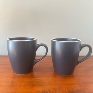 Dark Gray Ceramic Mug Set